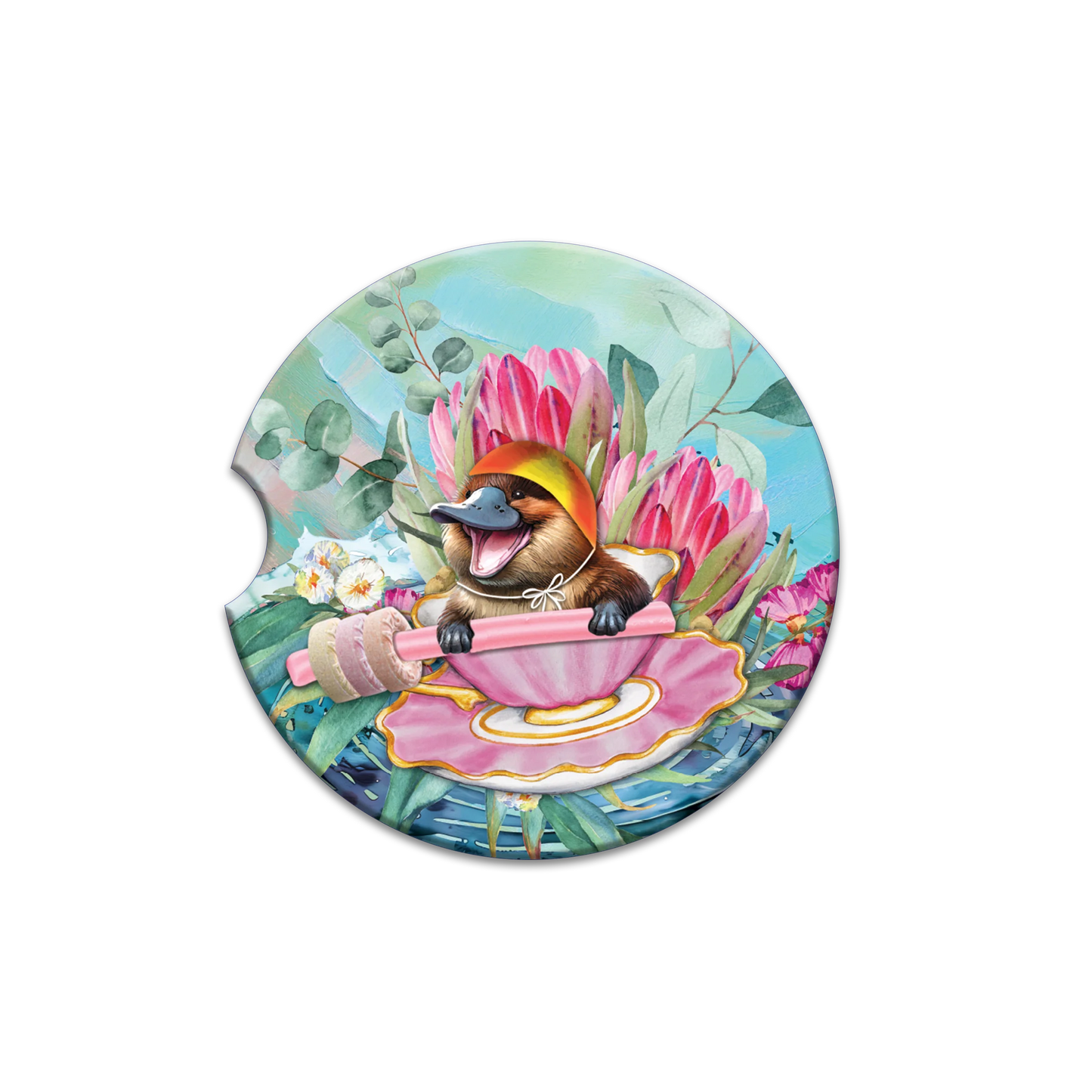 Lisa Pollock Car Coasters - Charming