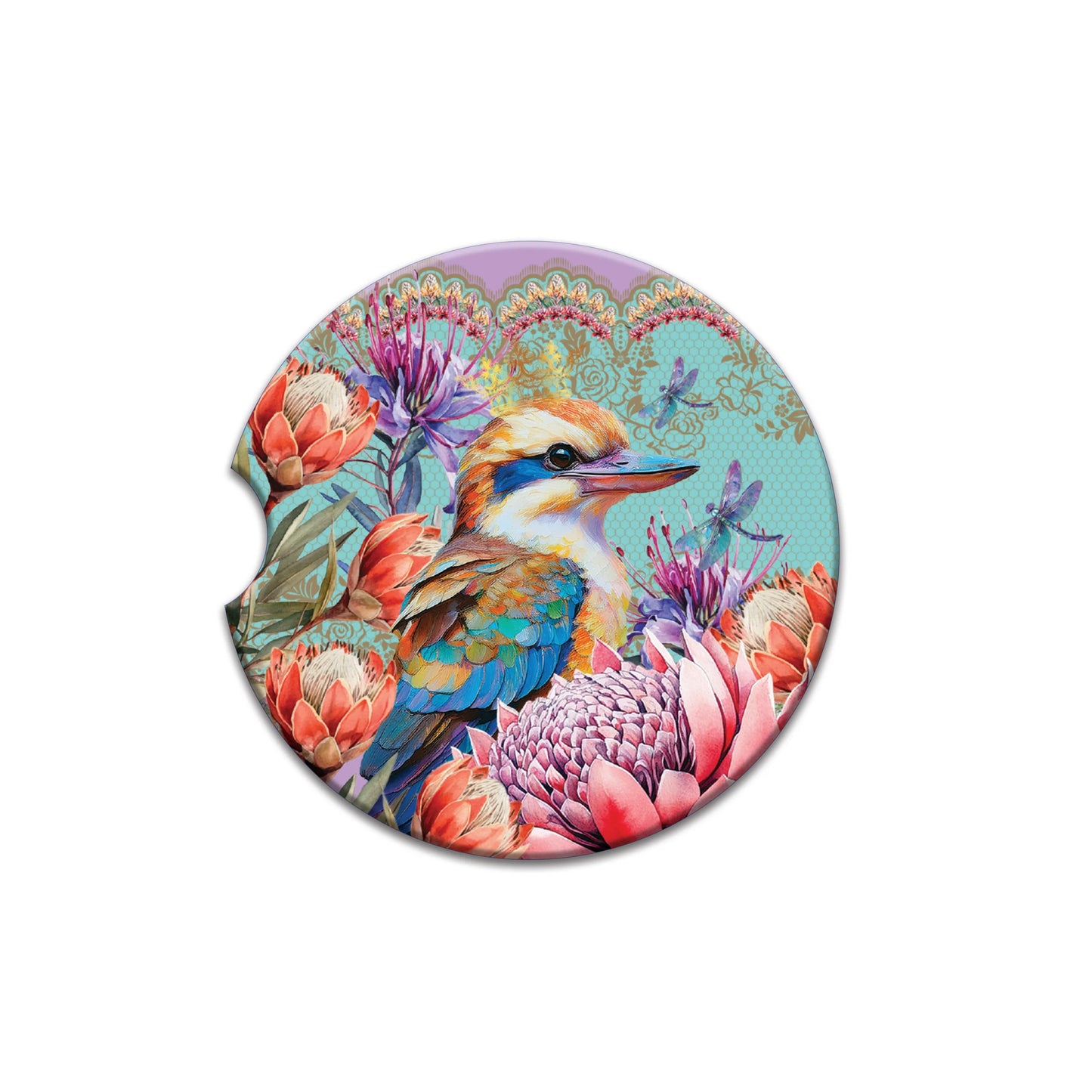 Lisa Pollock Car Coasters - Pretty Postage