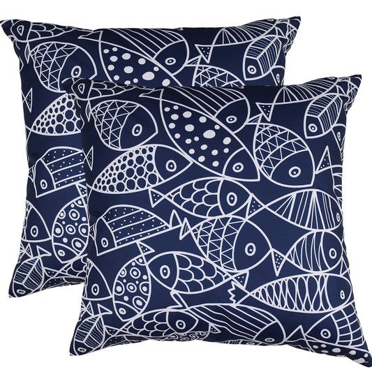 NF Living Fin-lines Outdoor Cushion - Square