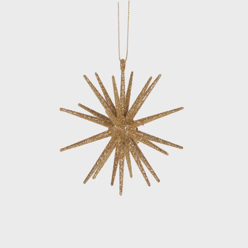 Holly & Ivy 10CM Gold Glitter Orbit Hanging