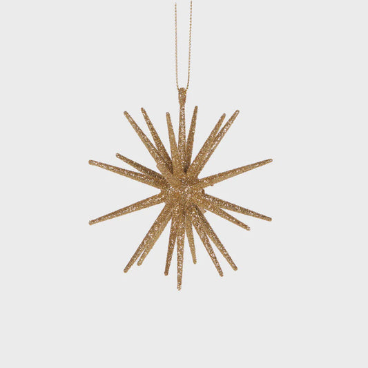 Holly & Ivy 10CM Gold Glitter Orbit Hanging