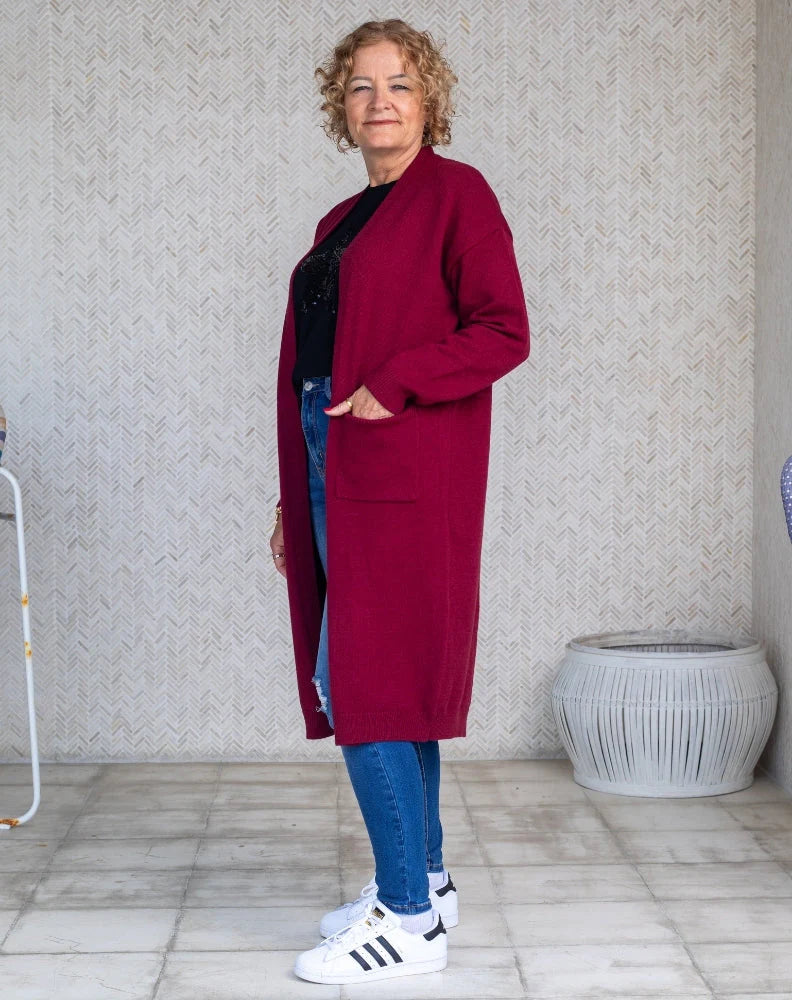Bee Maddison Calie Knit - Wine