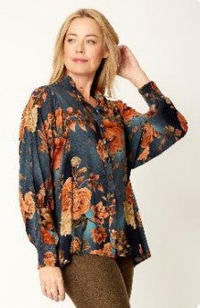Cordelia St Floral Patch Shirt