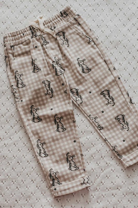 Bencer Bear Denim Pants - Bunny
