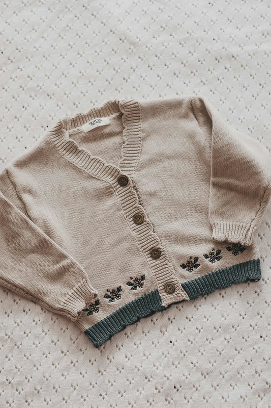Bencer & Hazelnut Cardigan - April Floral