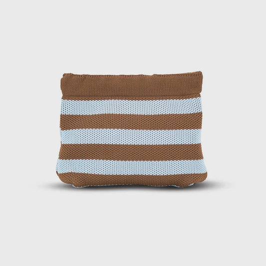 Annabel Trends Dumpling Pouch - Sky Blue/Chocolate