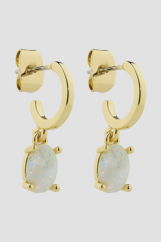 Liberte Emery Gold Opal Drop Earring