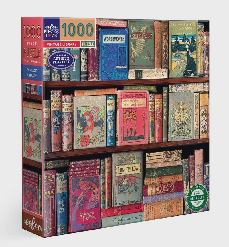 Eeboo Puzzle - Vintage Library