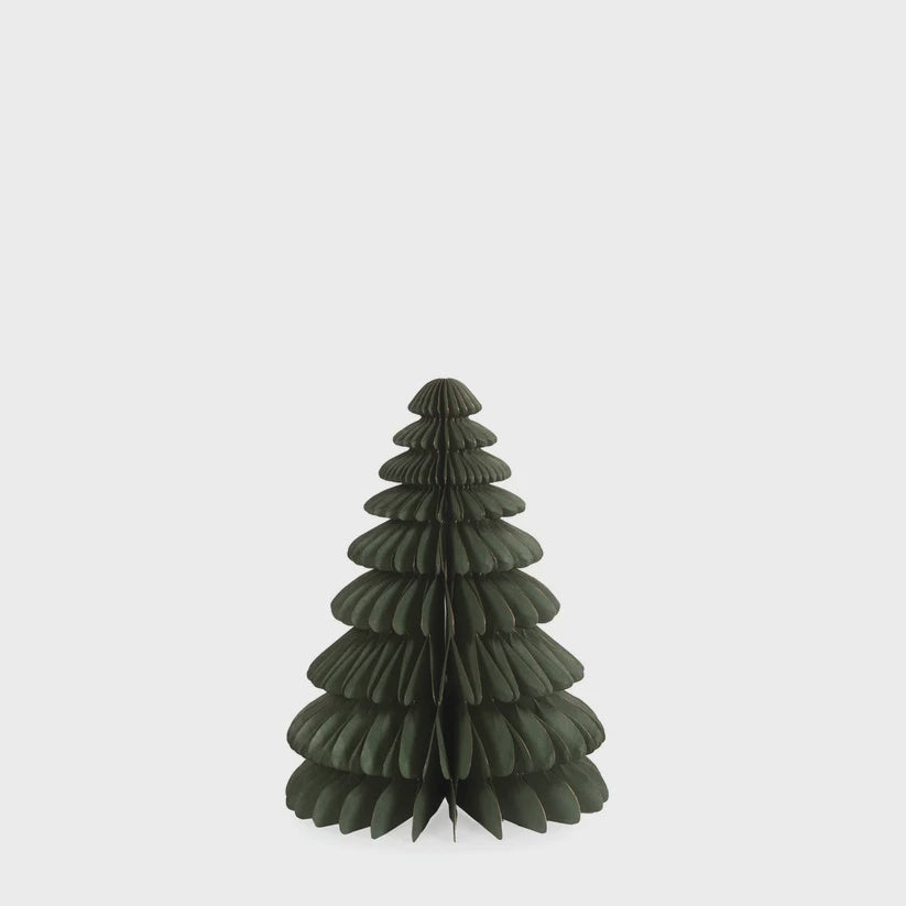 Holly & Ivy Medium Paper Tree - Sage