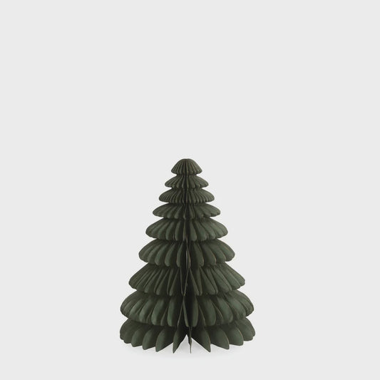 Holly & Ivy Medium Paper Tree - Sage
