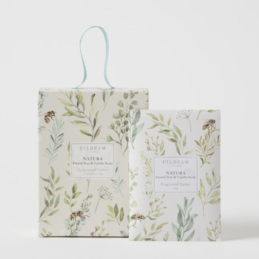 Pilbeam Natura French Pear & Vanilla Set/4 Scented Sachets