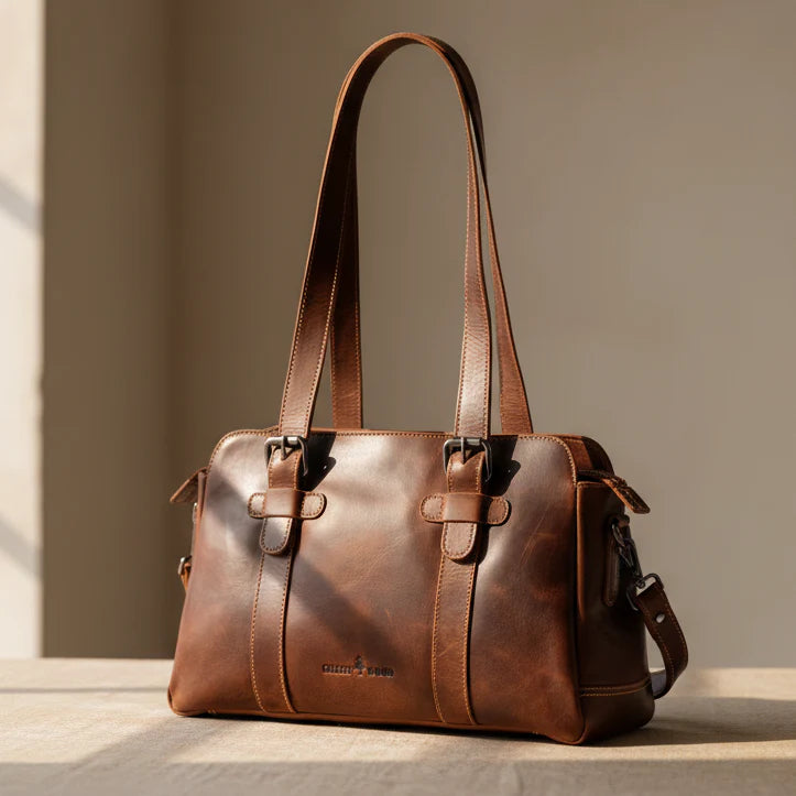 Greenwood Leather Shoulder Bag Marlow - Sandel