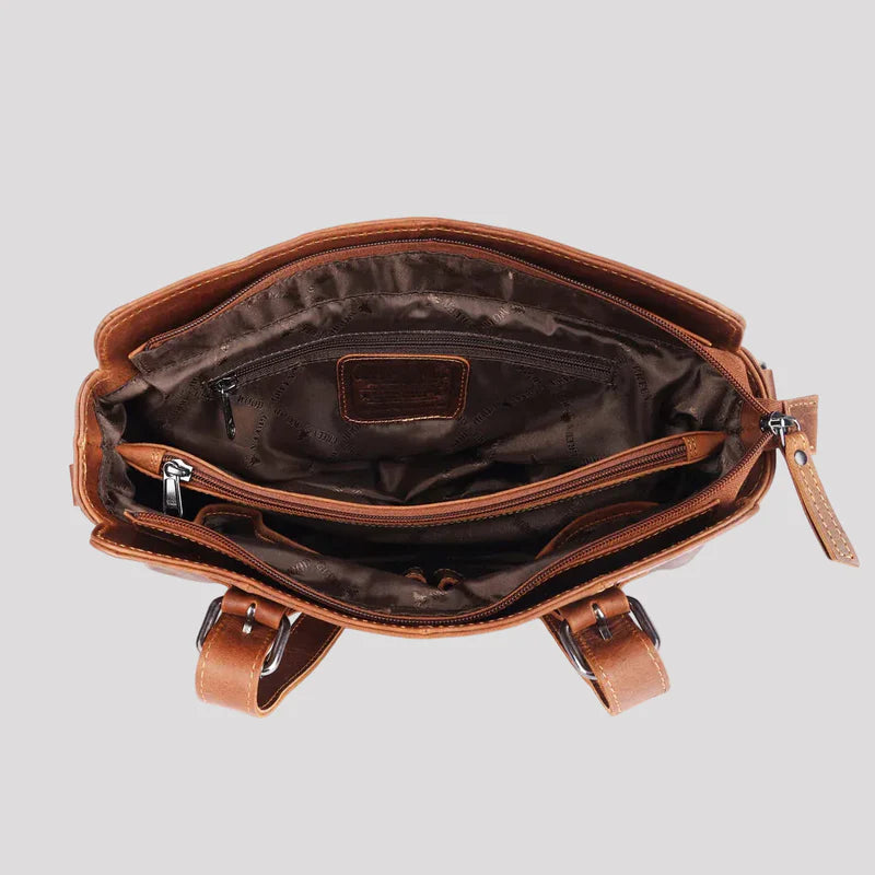 Greenwood Leather Shoulder Bag Marlow - Sandel
