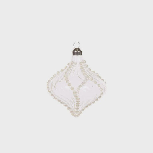 Holly & Ivy Etched Swirl Bauble