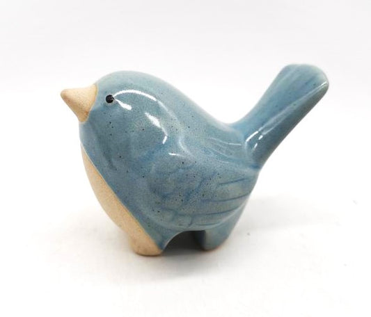 Yellow Rock Blue Bird Pot Hanger