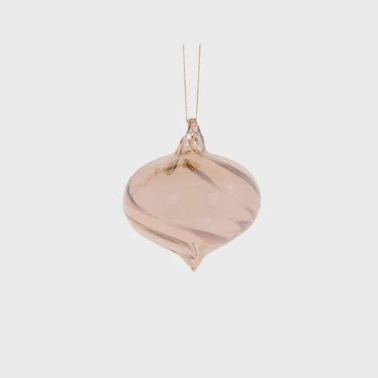 Holly & Ivy High Shine Onion Bauble - Gold
