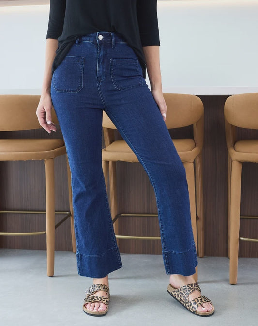 Bee Maddison Giselle Flared Stretch Denim Jeans