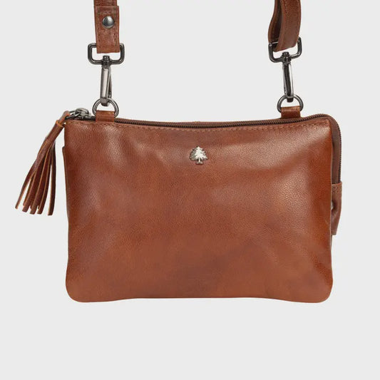 Greenwood Leather Shoulder Bag Ellie - Camel