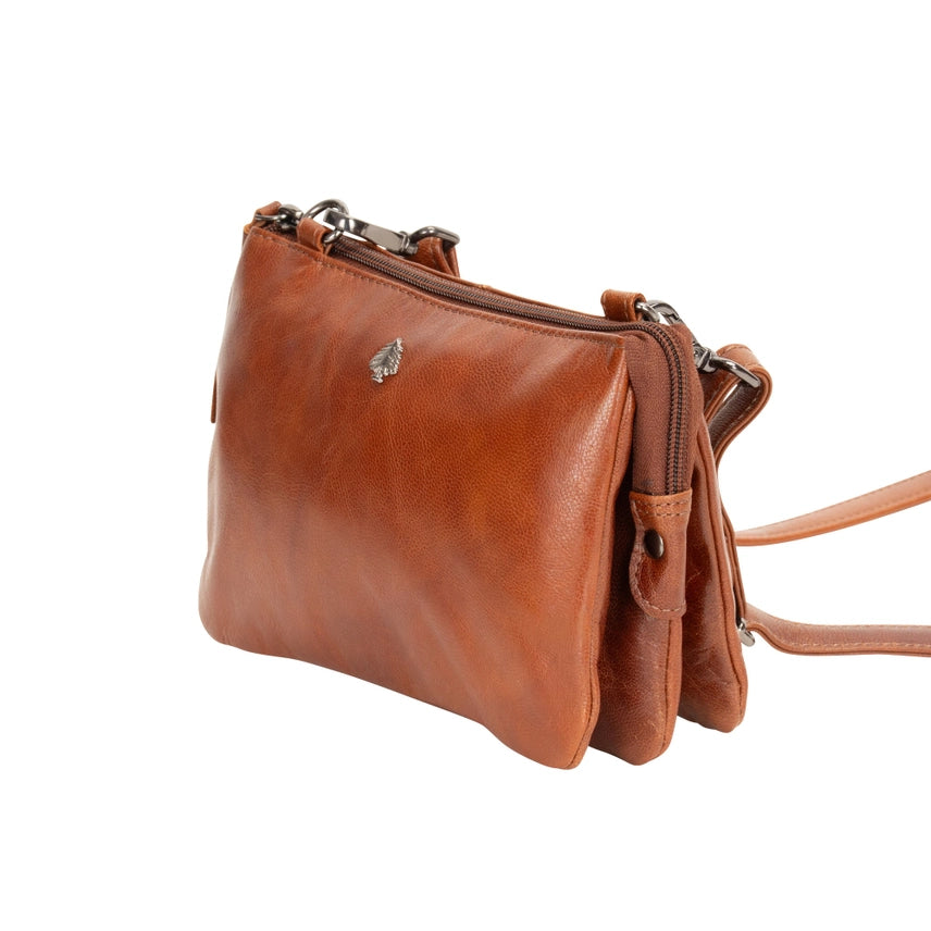 Greenwood Leather Shoulder Bag Ellie - Camel