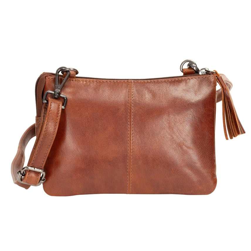 Greenwood Leather Shoulder Bag Ellie - Camel