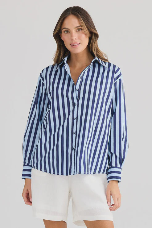 Holiday Adrift Shirt Blue Stripe