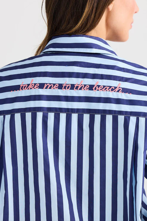 Holiday Adrift Shirt Blue Stripe
