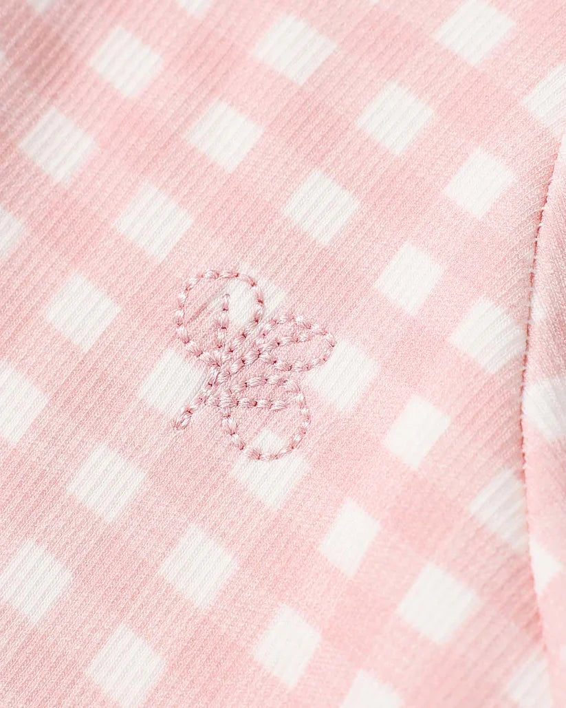 Homegrown Kids Growsuit Gingham Rib