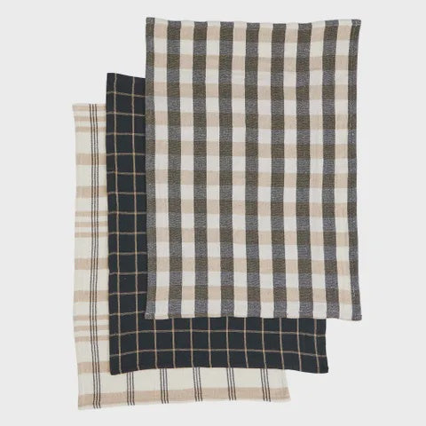 Assemble Kit Recycled Cotton Tea Towels - Black