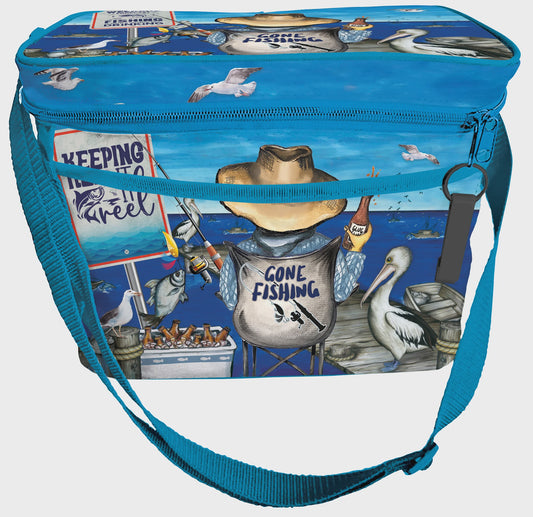 Lisa Pollock Cooler Bag - Gone Fishing