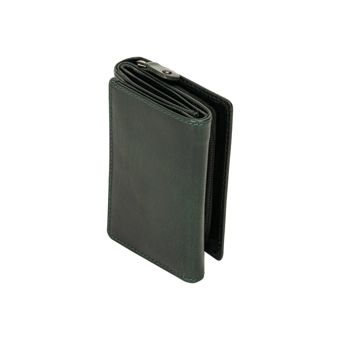 Greenwood Leather The Harvest Wallet - Bottle Green