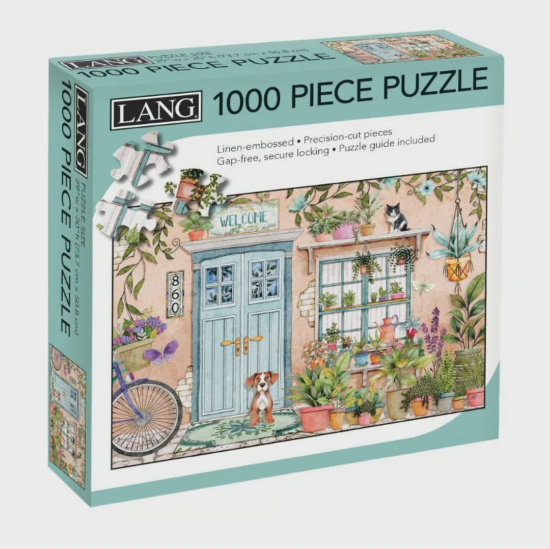 LANG Jigsaw Puzzle 1000pc - Houseplant Hideaway