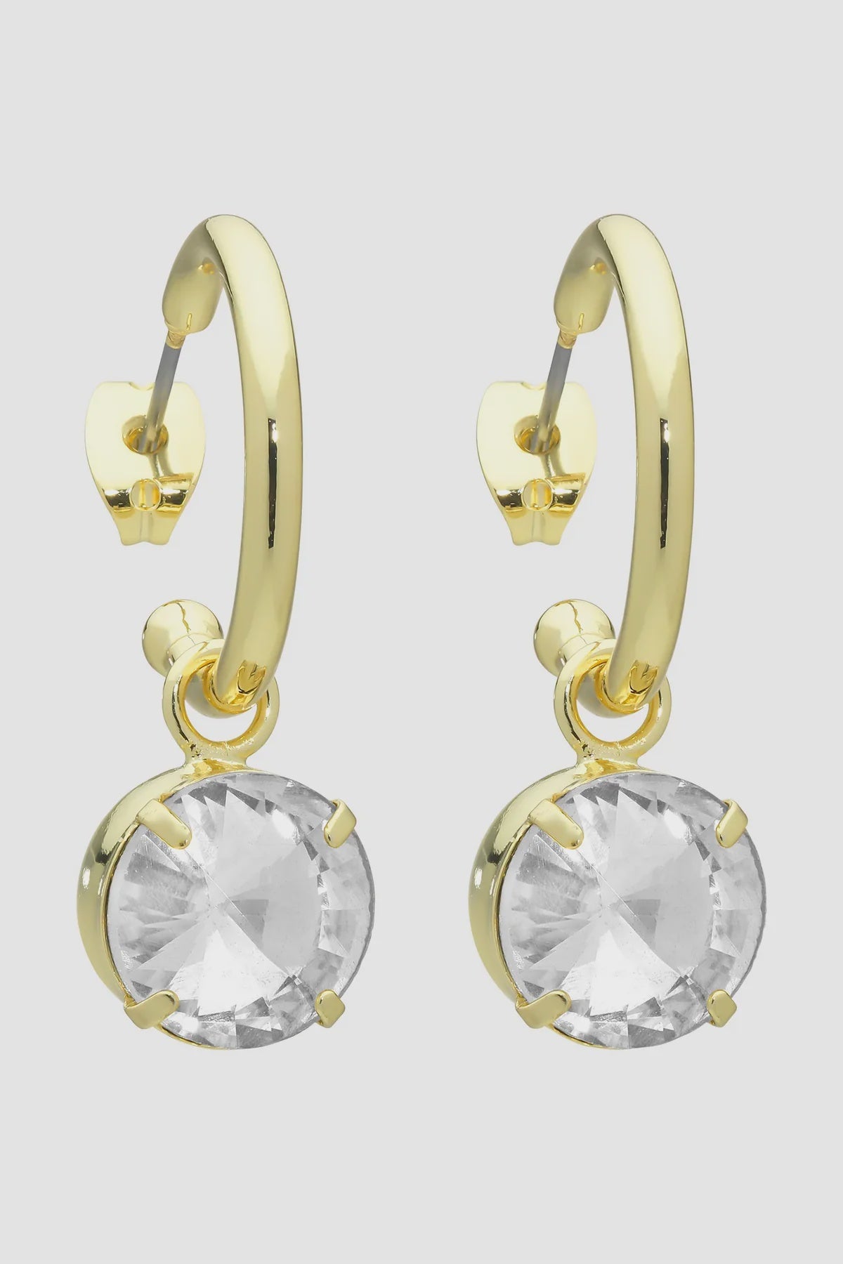 Liberte Sara Gold Clear Earring