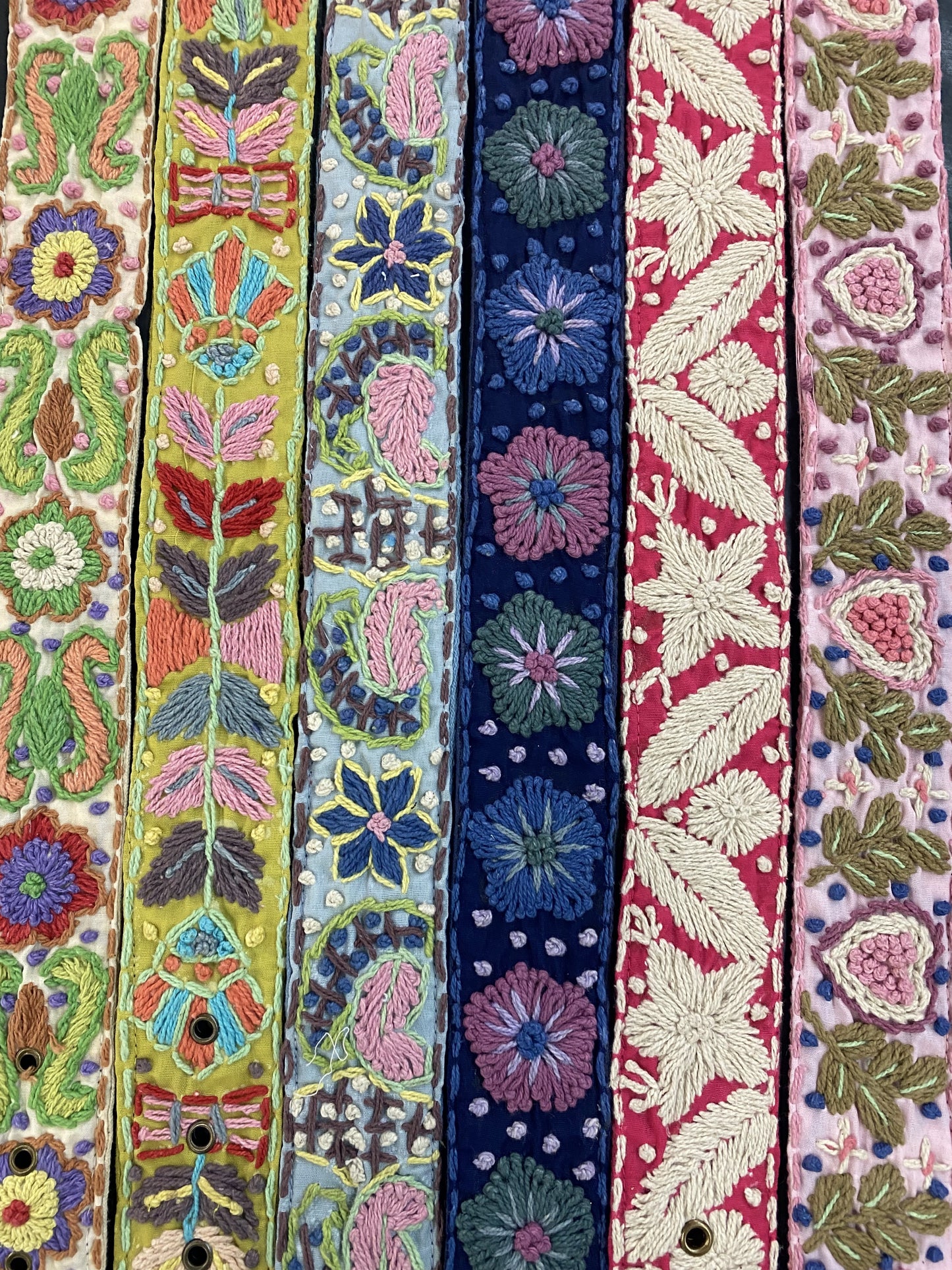 Cienna Cotton Embroidered Belt Assorted Designs