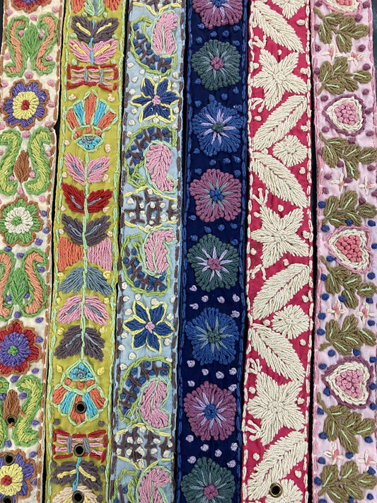 Cienna Cotton Embroidered Belt Assorted Designs