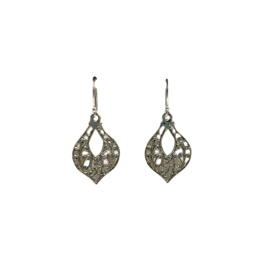 BD Sterling Silver Filigree Teardrop Earrings