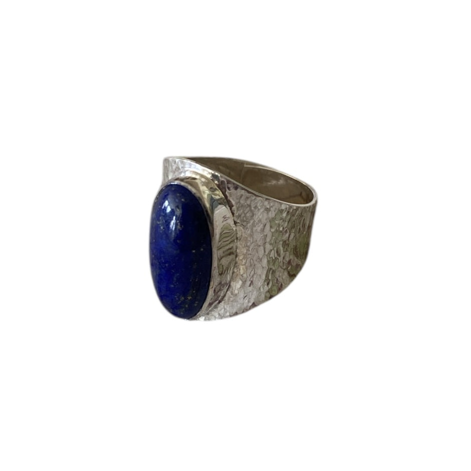 BD Signature Silver Lapis Lazuli Adjustable Ring