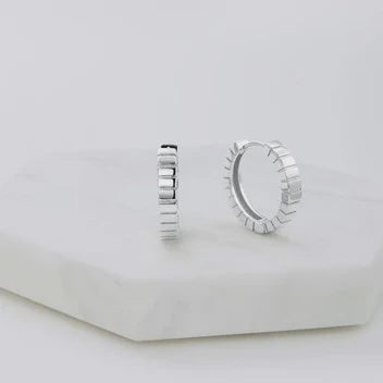 Zafino Willow Hoop - Silver