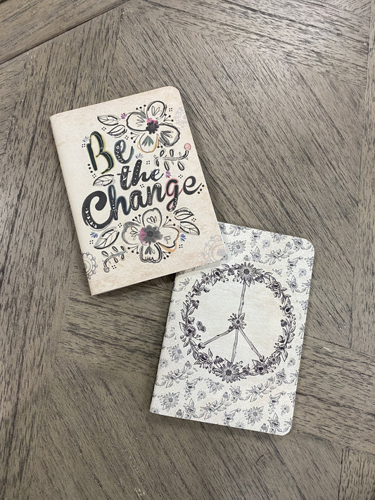 Natural Life Set/2 Journals - Be The Change