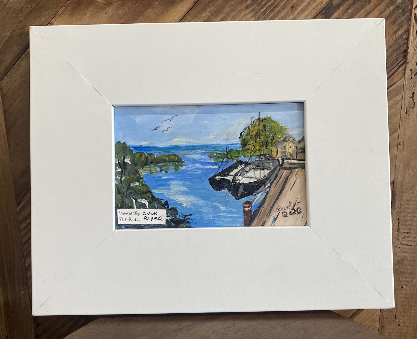 Mickey B's Framed Duck River Painting