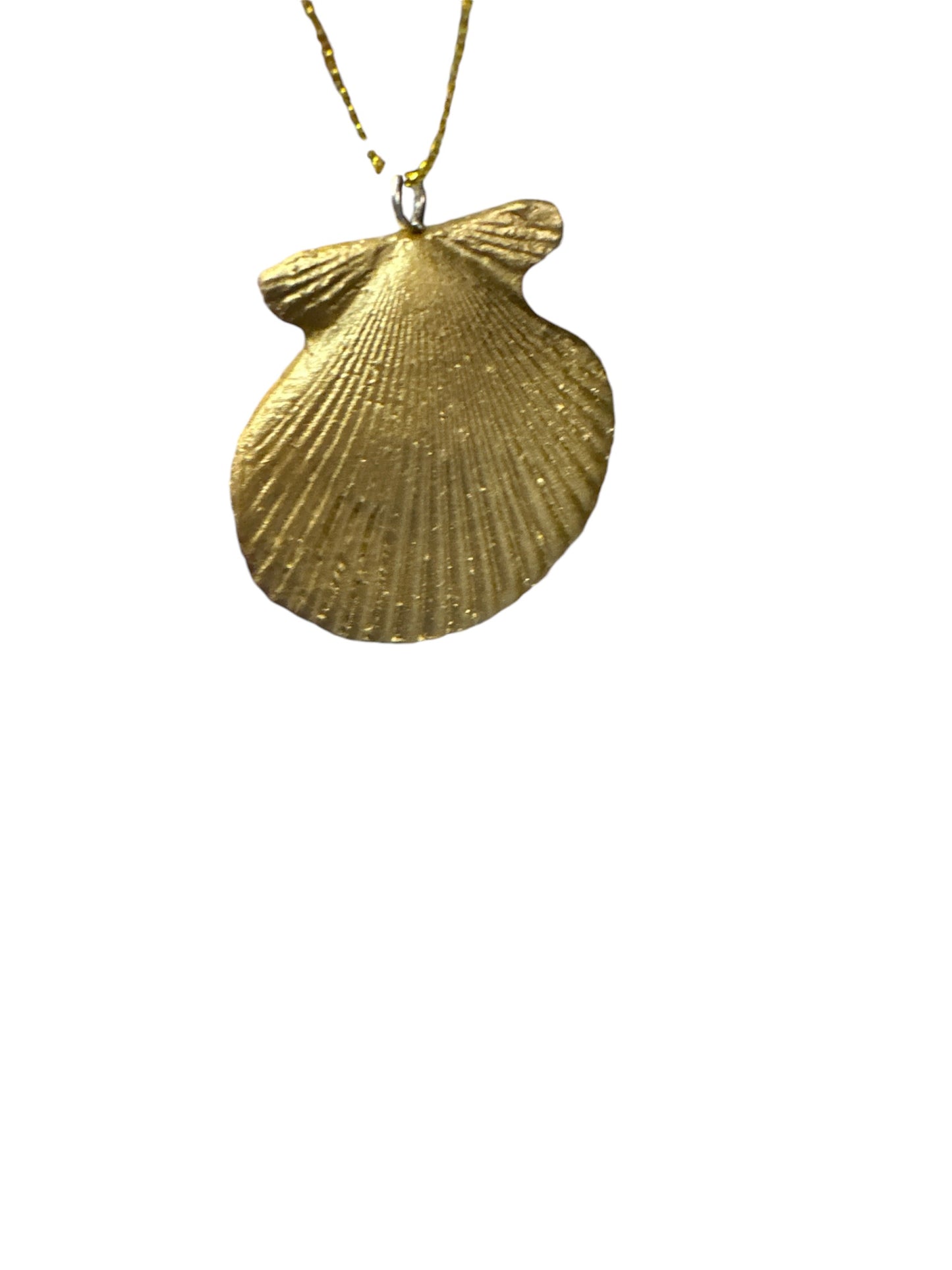 Holly & Ivy Gold  Shell Ornament