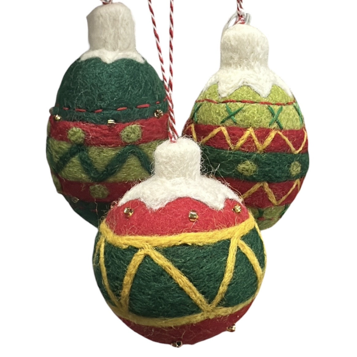 Vevoke Felt Bauble - Asst Shape
