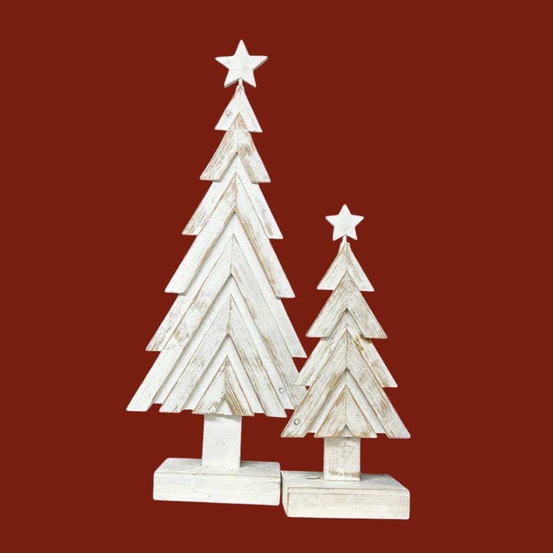 Gala Wood Tree w/Star - Small