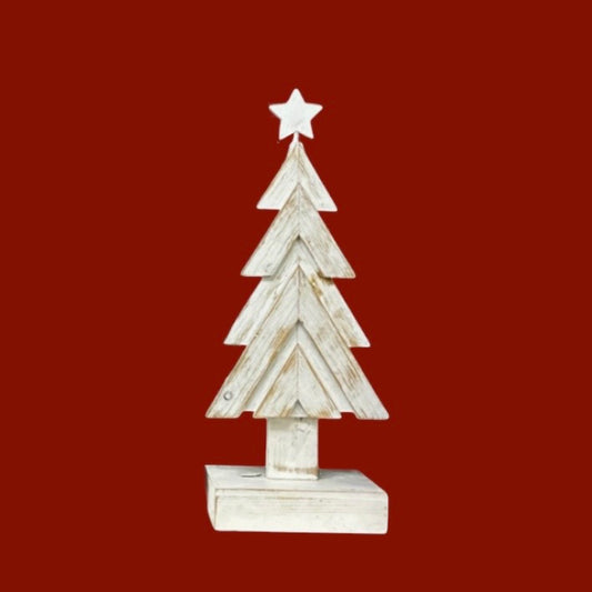 Gala Wood Tree w/Star - Small
