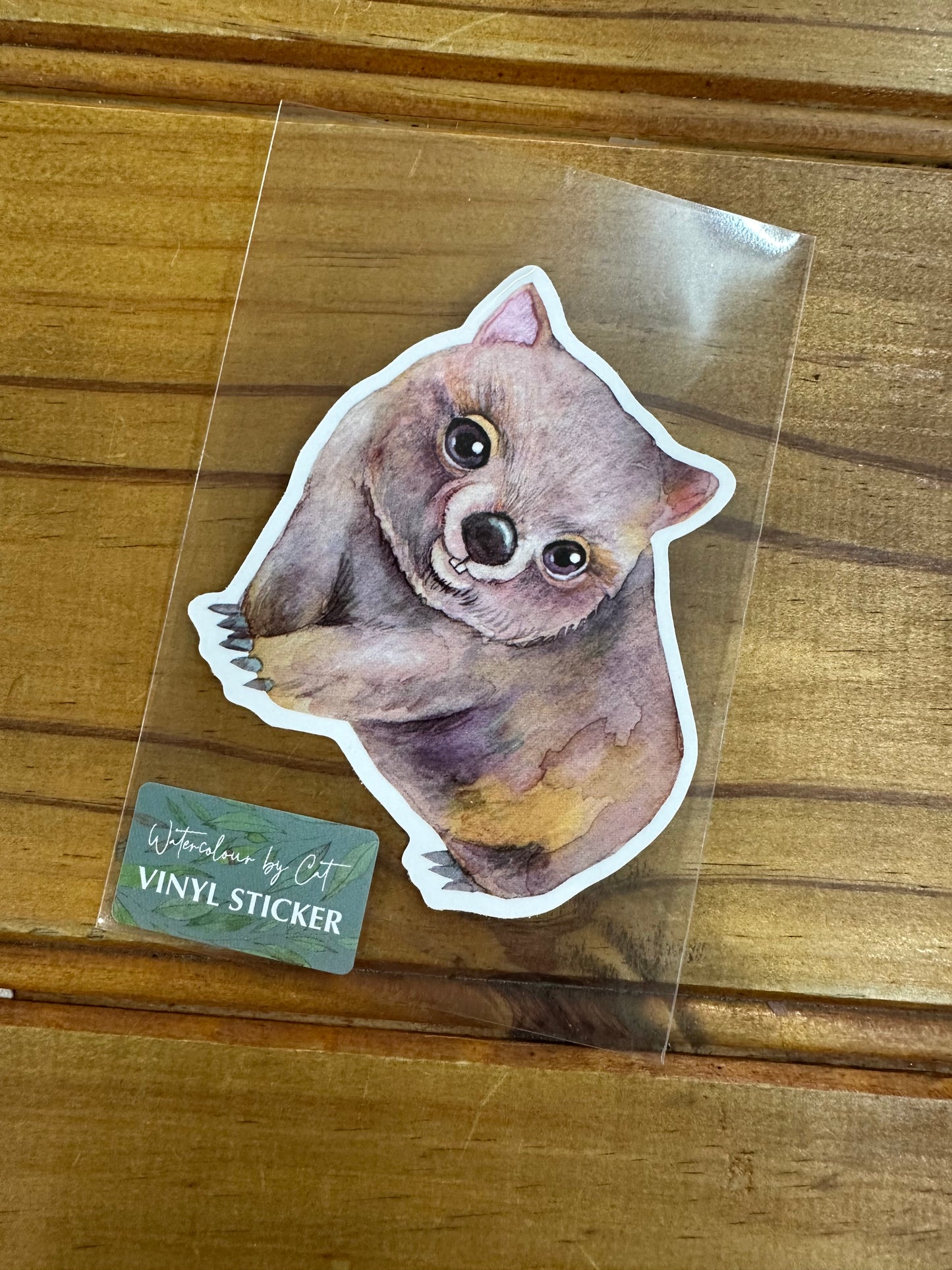 Watercolour By Cat Vinyl Sticker