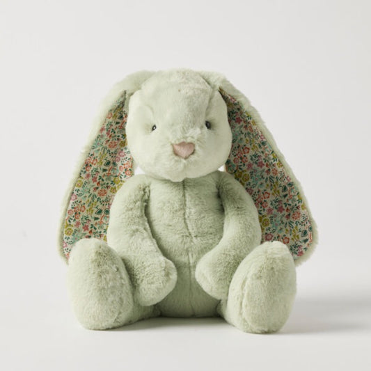 Jiggle & Giggle Medium Floral Bunny - Mint