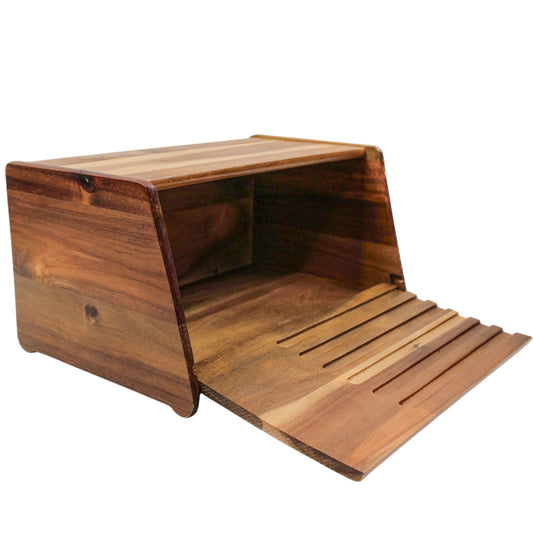 Essen Acacia Wood Bread Box