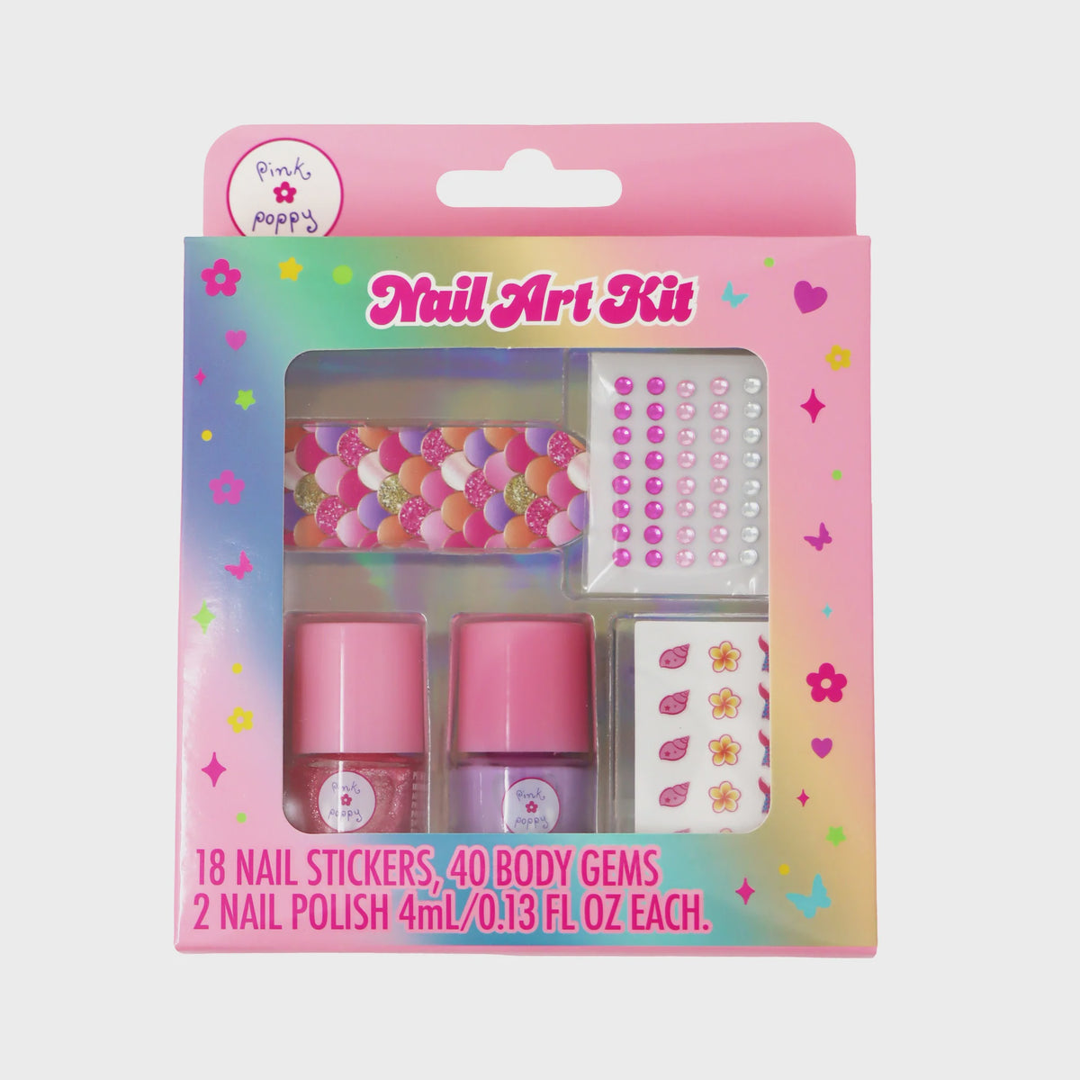 Pink Poppy Nail Art Kit