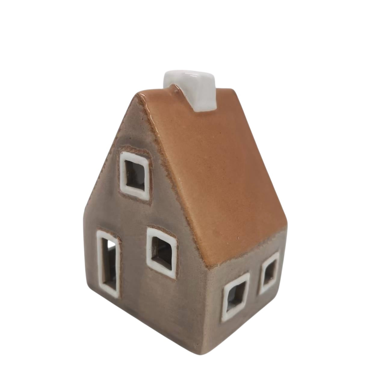 Yellow Rock Brown Gable Roof House