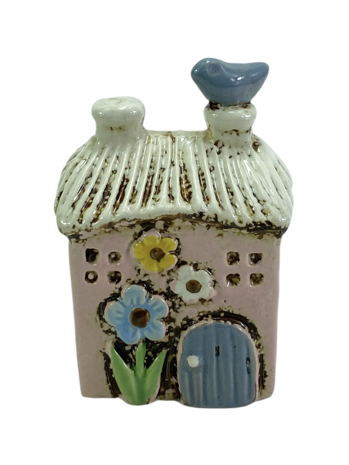 Yellow Rock Little Pink Bird House