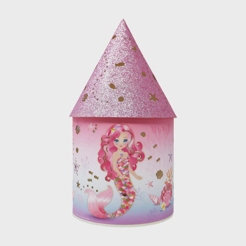 Pink Poppy Mermaid LED Colour Changing Lantern